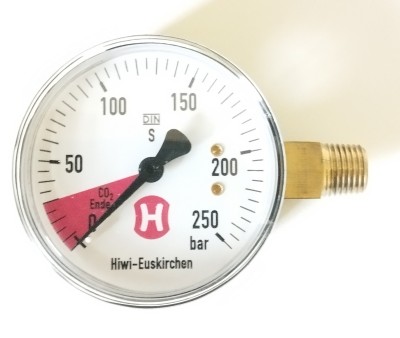 Manometer 250bar für Druckminderer