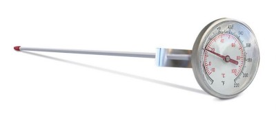 Maischethermometer mit Halteclip, 21,5 cm